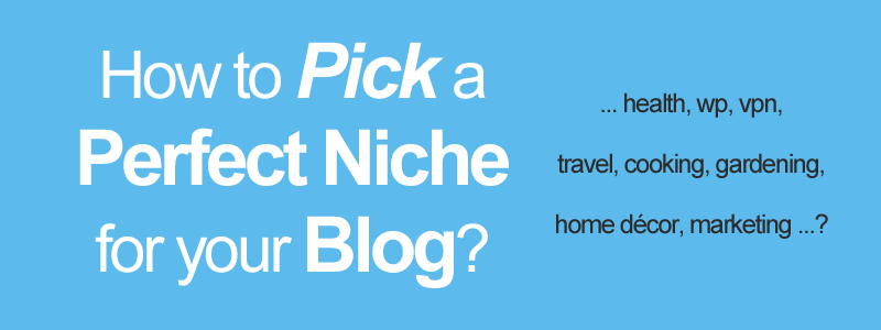 start a blog niche choice