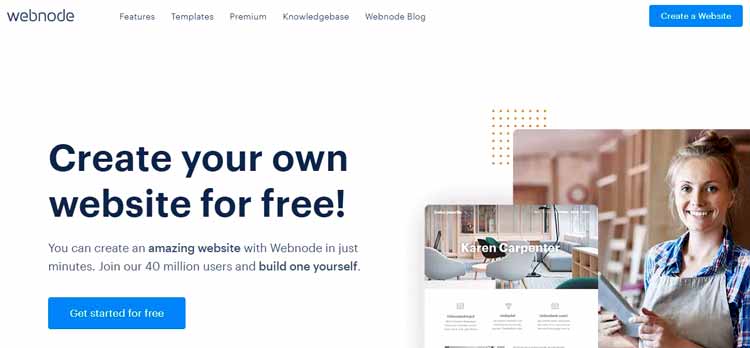 webnode free blogging sites platforms